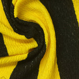 Black Vertical-Stripe Warp Knit, Polyester, 160 gsm, 150 cm — photo 1