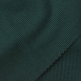 Polyester Cotton Stretch Rib Knit Fabric, 296 gsm, 135 cm — Green — photo 1