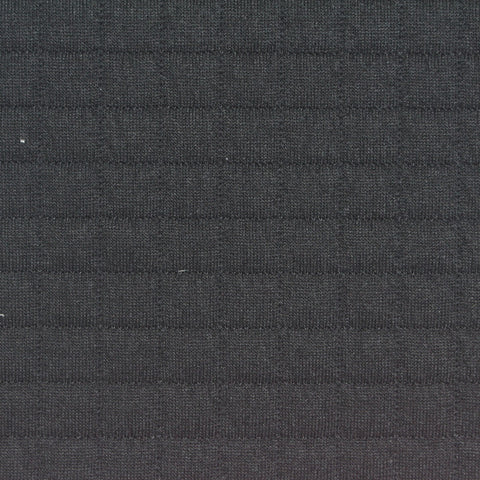 Charcoal Small-Square Scuba Knit, Polyester