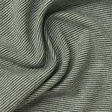 Dark Grey Horizontal-Stripe Interlock Knit, Poly-Cotton — photo 1