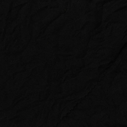 Polyester Jersey Knit Fabric, 160 gsm — Black
