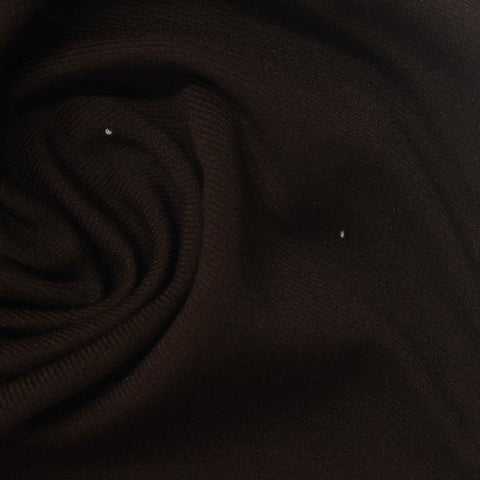 Viscose Nylon Stretch Ponte Knit Fabric, 320 gsm, 160 cm — Brown