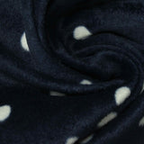White Dots Interlock Knit, Polyester — photo 1