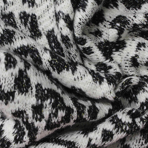 Black Marl Jacquard