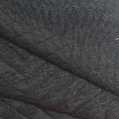 Dark Grey Chevron Jacquard, Poly-Cotton