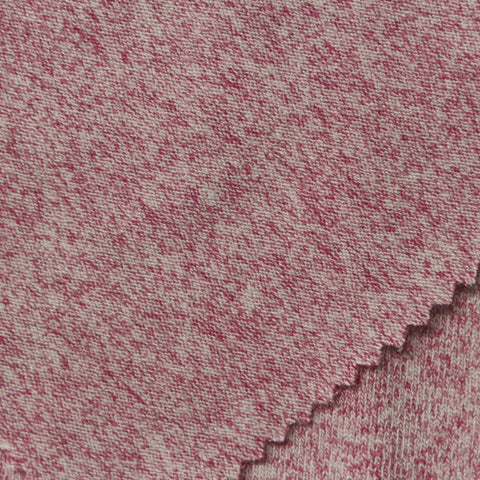 Pink Marl Chunky Knit, Viscose-Poly, 410 gsm
