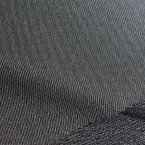 Dark Grey Marl Ponte Knit, Viscose-Nylon, 445 gsm