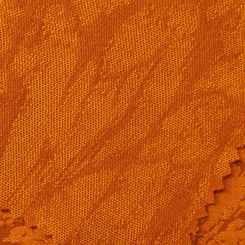 Orange Abstract Jacquard, Poly-Nylon