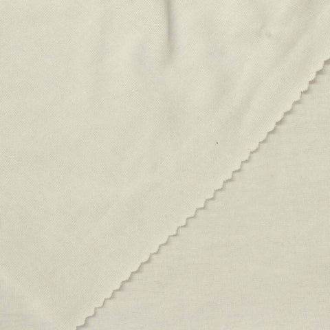 Cotton Polyester Jersey Knit Fabric, 140 gsm, 170 cm — Beige
