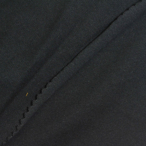 100% Cotton Jersey Knit Fabric, 210 gsm, 170 cm — Black
