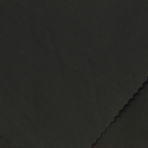 Polyester Stretch Sateen Fabric, 180 gsm, 160 cm — Black
