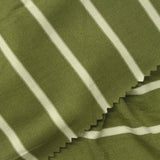 Green Horizontal-Stripe Jersey Knit, 180 gsm — photo 1