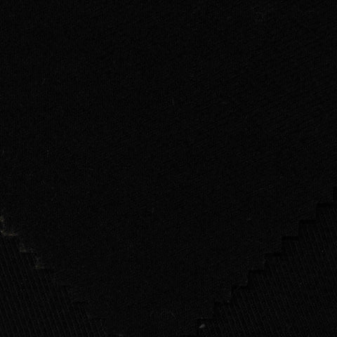Brushed Polyester Stretch Twill Fabric, 280 gsm — Black, ref EF-232400
