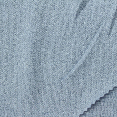Light Blue Heather Crepe, Poly-Viscose
