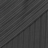 Polyester Stretch Rib Knit Fabric, 200 gsm, 155 cm — Grey — photo 1