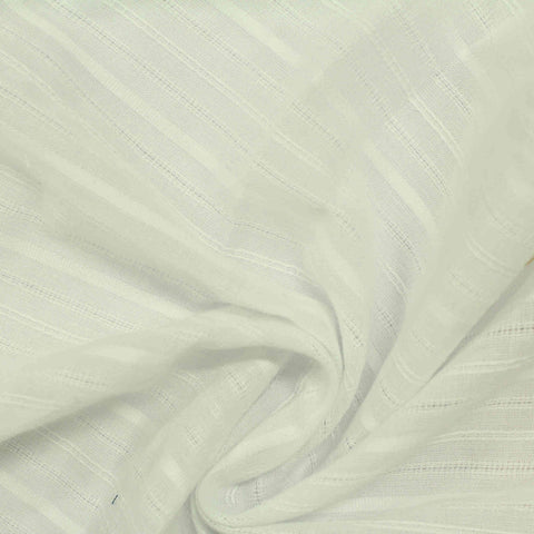 White Stripe Jacquard, Cotton