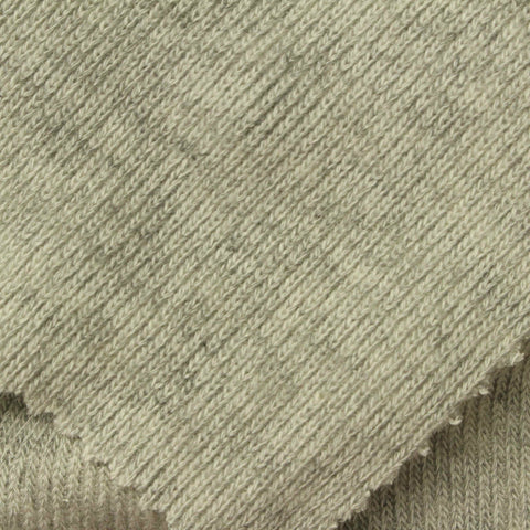 Khaki Marl Rib Knit, Viscose, 350 gsm
