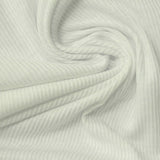 Polyester Viscose Rib Knit Fabric, 160 gsm, 157 cm — White — photo 1