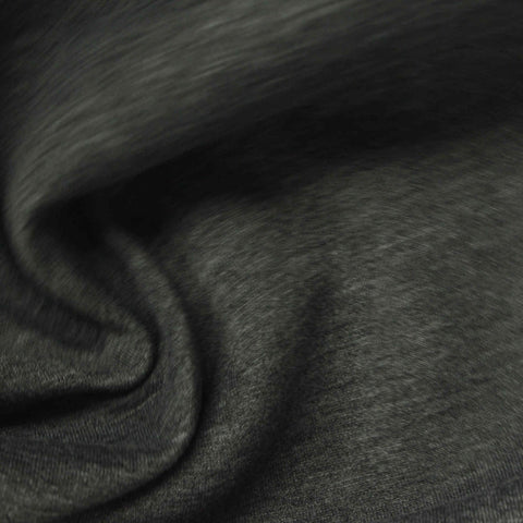 Dark Grey Heathered-Marl Scuba Knit
