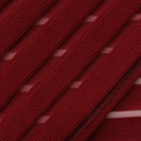 Red Horizontal-Stripe Jacquard, Polyester, 248 gsm — photo 1