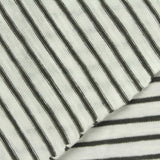Black Horizontal-Stripe Knit, Cotton, 175 gsm — photo 1