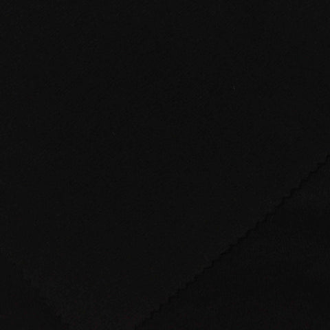 Nylon Cotton Scuba Knit Fabric, 330 gsm, 160 cm — Black