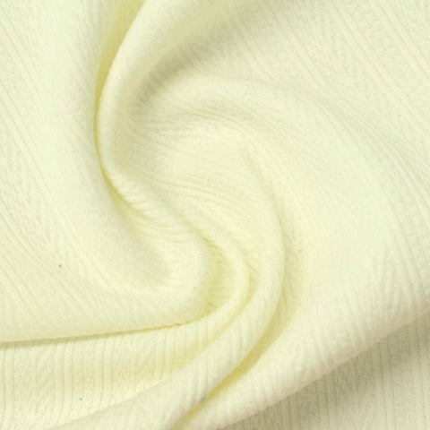 Cream Tone-on-Tone Chevron Jacquard, Polyester, 280 gsm