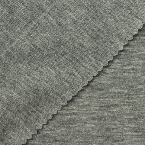 Grey Marl Jersey Knit, Cotton-Poly, 140 gsm