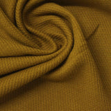 Polyester Cotton Waffle Knit Fabric, 170 gsm, 160 cm — Khaki — photo 1