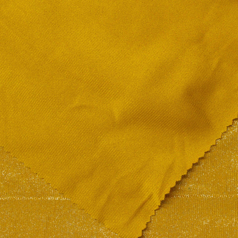 100% Polyester Knit Fabric, 254 gsm, 145 cm — Yellow