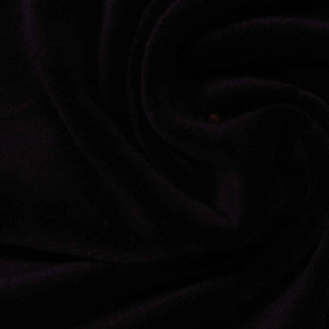 Polyester Stretch Fleece Fabric, 230 gsm, 180 cm — Black