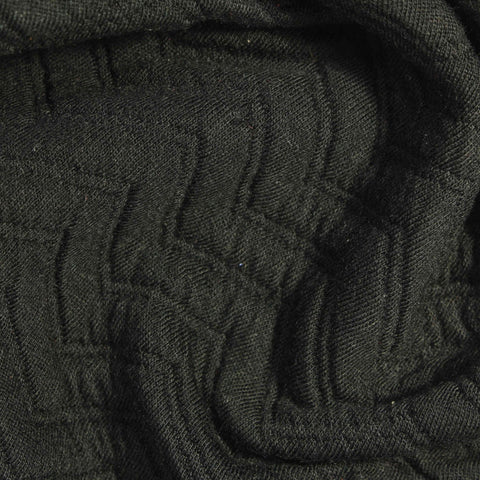 Green Tone-on-Tone Jacquard, Poly-Cotton