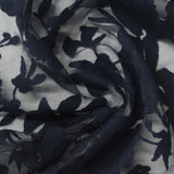 Navy Floral Knit, Viscose — photo 1