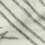 Dark Grey Horizontal-Stripe Chunky Knit, Polyester, 260 gsm — photo 1