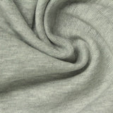 Light Grey Marl Rib Knit, Cotton-Poly, 340 gsm, 180 cm — photo 1