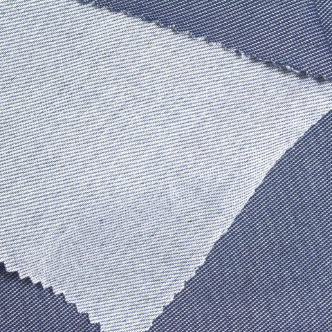Blue Heathered-Marl Denim, Viscose-Poly
