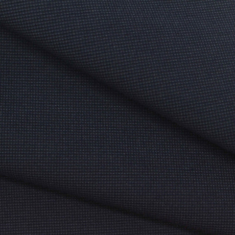 Nylon Viscose Stretch Interlock Knit Fabric, 440 gsm, 164 cm — Navy