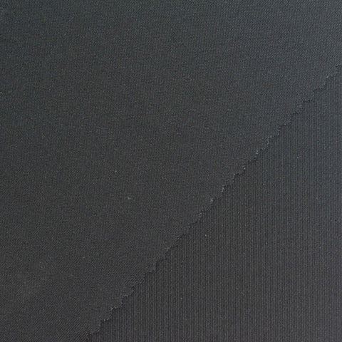 Polyester Stretch Interlock Knit Fabric, 290 gsm, 155 cm — Grey