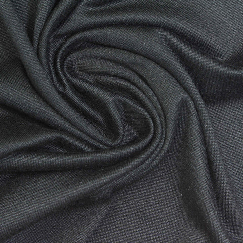 Polyester Stretch Milk Silk Knit Fabric, 145 gsm, 150 cm — Grey