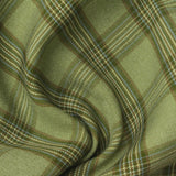 Green Plaid Woven, Polyester — photo 1