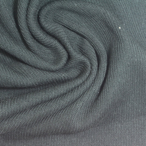 Dark Grey Rib Knit, Cotton
