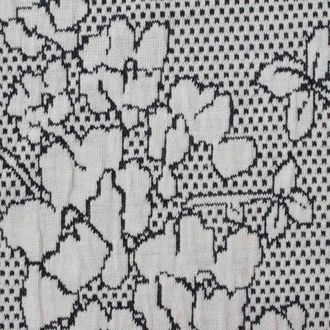 Black Houndstooth Jacquard, 260 gsm
