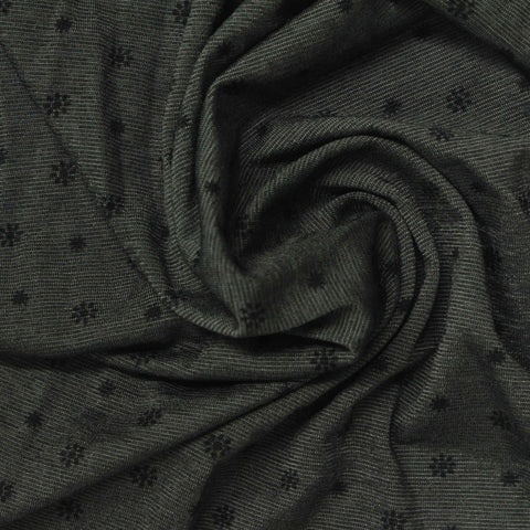 Jacquard Polyester Stretch Knit Fabric, 160 gsm, 175 cm — Green