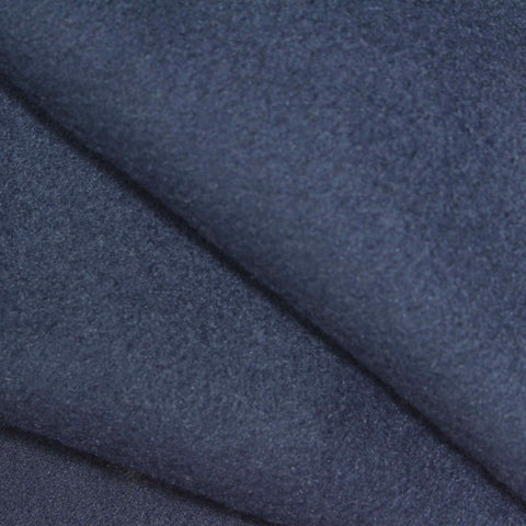100% Polyester Interlock Knit Fabric, 270 gsm, 155 cm — Navy