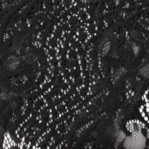 Black Floral Lace, Nylon, 125 gsm