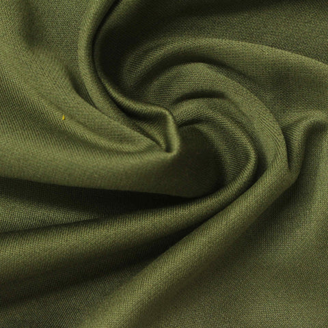 Cotton Polyester Interlock Knit Fabric, 190 gsm, 170 cm — Green
