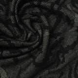 Black Abstract Interlock Knit, Polyester, 225 gsm — photo 1