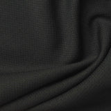Black Textured Birdseye Knit, Polyester — photo 1