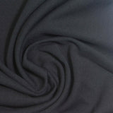 100% Polyester ITY Knit Fabric, 220 gsm, 150 cm — Black — photo 1