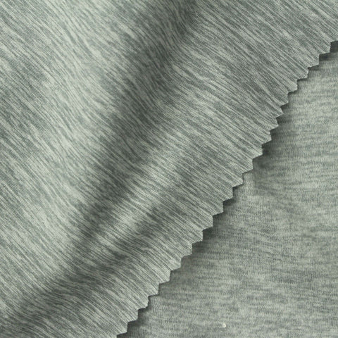 Heathered Grey Marl Milk Silk Knit, Polyester